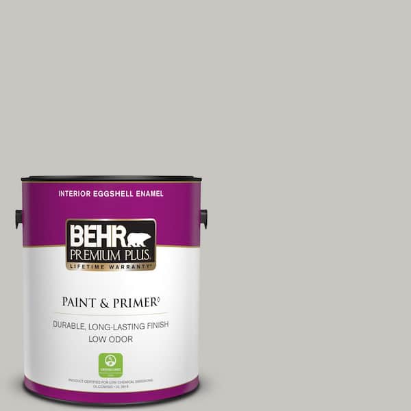 BEHR PREMIUM PLUS 1 gal. #PPU24-16 Titanium Eggshell Enamel Low Odor Interior Paint & Primer
