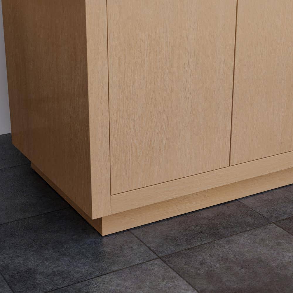 Maroni 71" Light Straw Double Bathroom Vanity Base