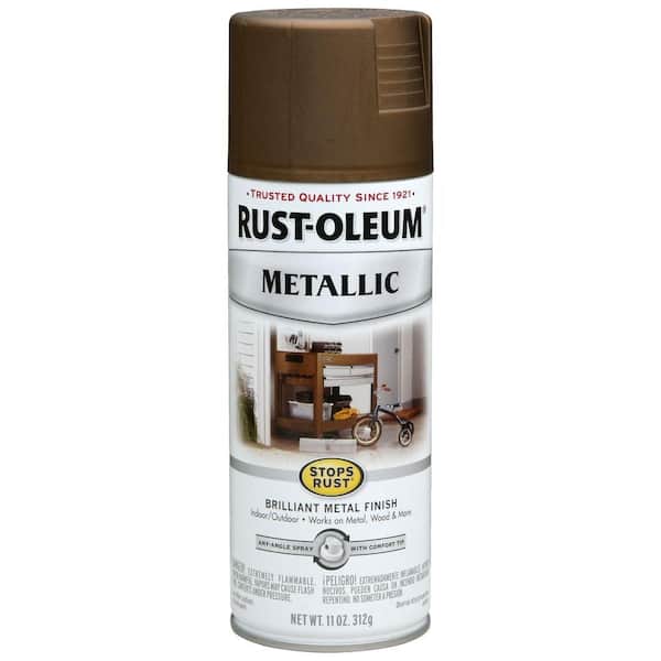Rust-Oleum Stops Rust 11 oz. Metallic Antique Brass Protective