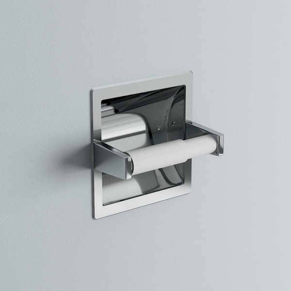 Franklin Brass Futura Standard Recessed Toilet Paper Holder in Polished Chrome 