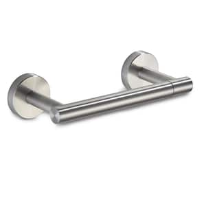 Wall Mount Post Toilet Paper Holder in Brushed Nickel