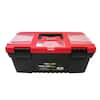 THEWORKS 14 in. Tool Box with Lid Organizers and Removable Tool Tray ...