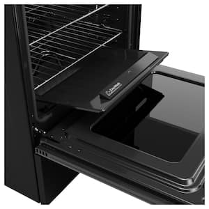 30 in. 5 Element Smart Free-Standing Electric Convection Range in Black with EasyWash Oven Tray And No-Preheat Air Fry