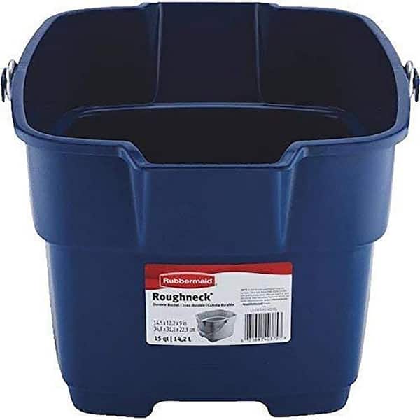 Rubbermaid Roughneck 3-3/4 Gal. Royal Blue Plastic Bucket FG287100ROYBL -  The Home Depot