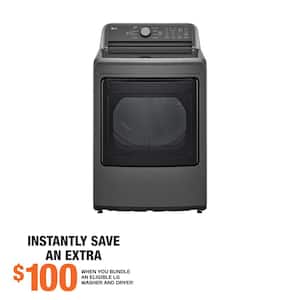 7.3 cu. ft. Vented Gas Dryer in Middle Black with Sensor Dry Technology