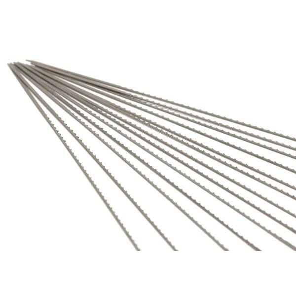 24pcs Scroll Saw Blades 127mm Carbon Steel Fretsaw Blades With Pin  10/15/18/24 Teeth Standard Fine