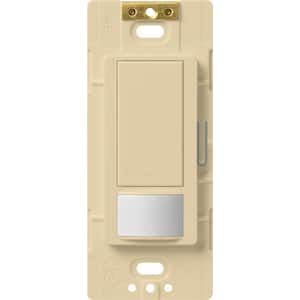 Maestro Vacancy-Only Sensor Switch, 2 Amp/Single-Pole, No Neutral Required, Ivory (MS-VPS2-IV)
