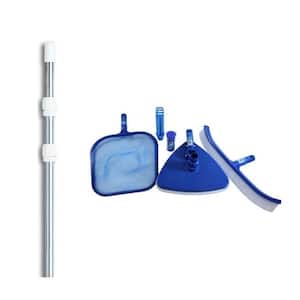 HydroTools Premium Pool Maintenance Kit Plus Strips with 4 ft. to 12 ft. Telescopic Pole