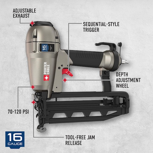 Details about   Finish Nailer FN250SB Porter Cable 16-Gauge 2-1/2 in.Bumper #P1630000800 
