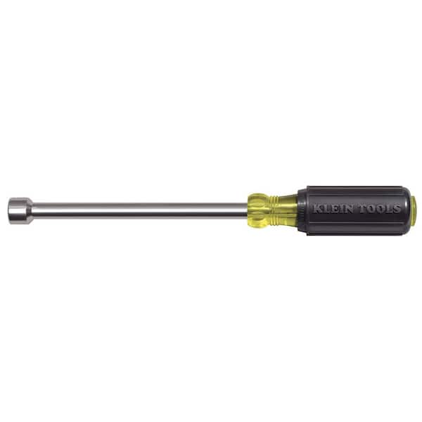 Klein Tools 1/2 in. Nut Driver with 6 in. Hollow Shaft- Cushion Grip Handle