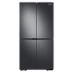 29 cu. ft. 4-Door Flex French Door Refrigerator in Finger Print Resistant Black Stainless with FlexZone