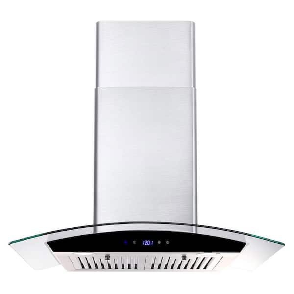 Tidoin 30 in. 700 CFM Smart Ducted Insert Under Cabinet Range Hood in Silver with Removable Baffle Filters in Stainless Steel