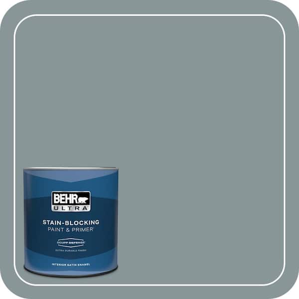 BEHR ULTRA 1 qt. #PPU12-15 Atmospheric Extra Durable Satin Enamel Interior Paint & Primer
