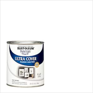32 oz. Ultra Cover Flat White General Purpose Paint (Case of 2)