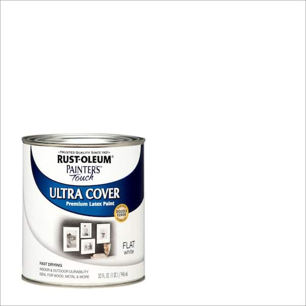 Rust-Oleum Painter's Touch 32 oz. Ultra Cover Flat White General Purpose Paint (Case of 2)