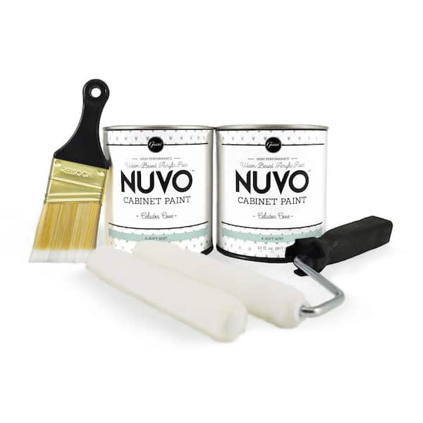 NuVo 2 Qt. Celadon Cove Cabinet Paint Kit, Interior, Acrylic