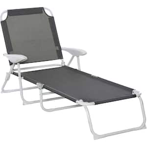Folding Metal Outdoor Chaise Lounge