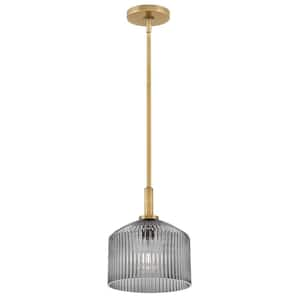 Lisette 1-Light Lacquered Brass Pendant Light