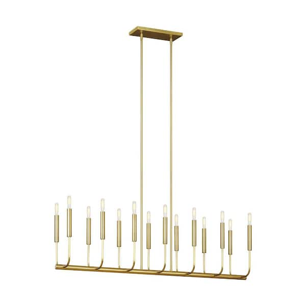 Generation Lighting 14-Light Burnished Brass Minimalist Modern Hanging ...