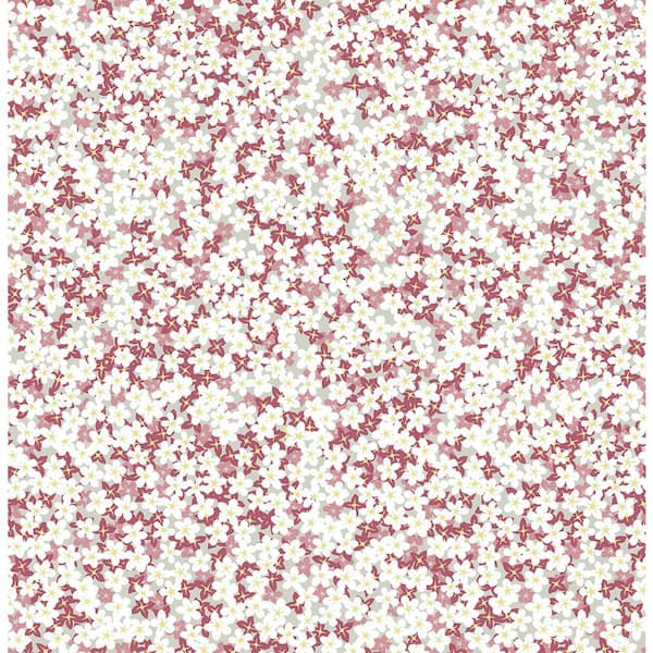 A-Street Prints Giverny Pink Miniature Floral Strippable Wallpaper (Covers 56.4 sq. ft.)