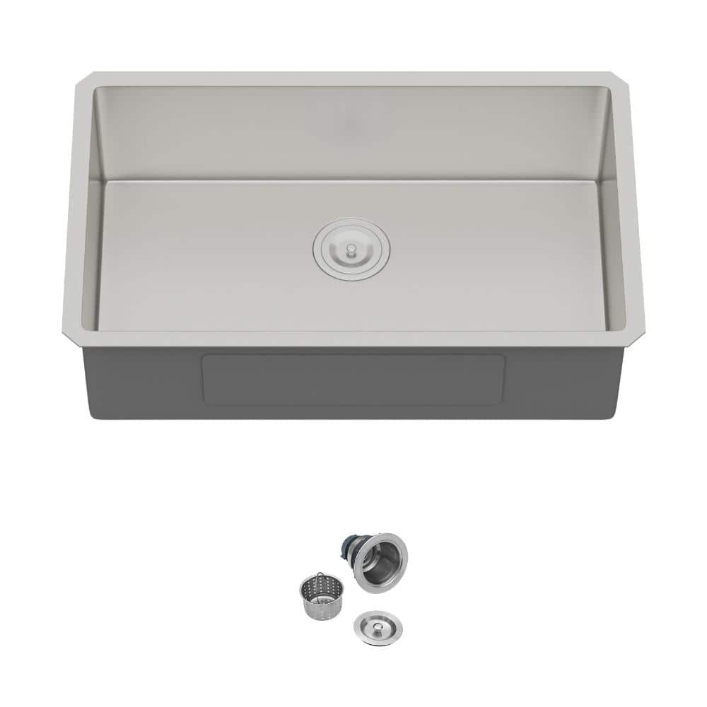 30 Inch Undermount Single Bowl 16-Gauge Stainless Steel Workstation Kitchen Sink with Accessories price history on PriceWatchPro
