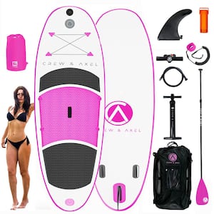 Inflatable Paddle Board Kit - 10 ft. x 33 in. x 6 in. Lightweight (18lb) Blue
