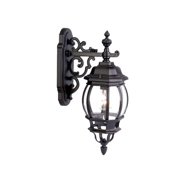 Acclaim Lighting Chateau Collection 1-Light Matte Black Outdoor Wall Lantern Sconce