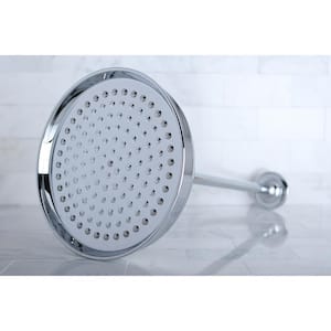 1-Spray 10 in. Single Ceiling Mount Fixed Rain Shower Head in Polished Chrome