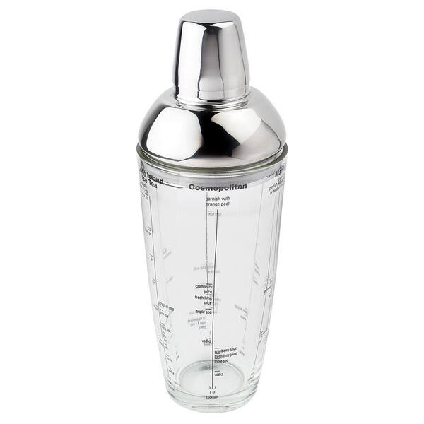Visol Mystic 23 oz. Glass and Stainless Steel Cocktail Shaker