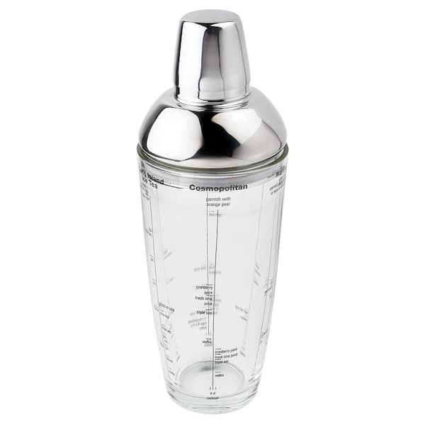 Visol Mystic 23 oz. Glass and Stainless Steel Cocktail Shaker (Set of 2)