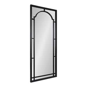 Lyla 48 in. x 20 in. Classic Rectangle Framed Black Wall Mirror