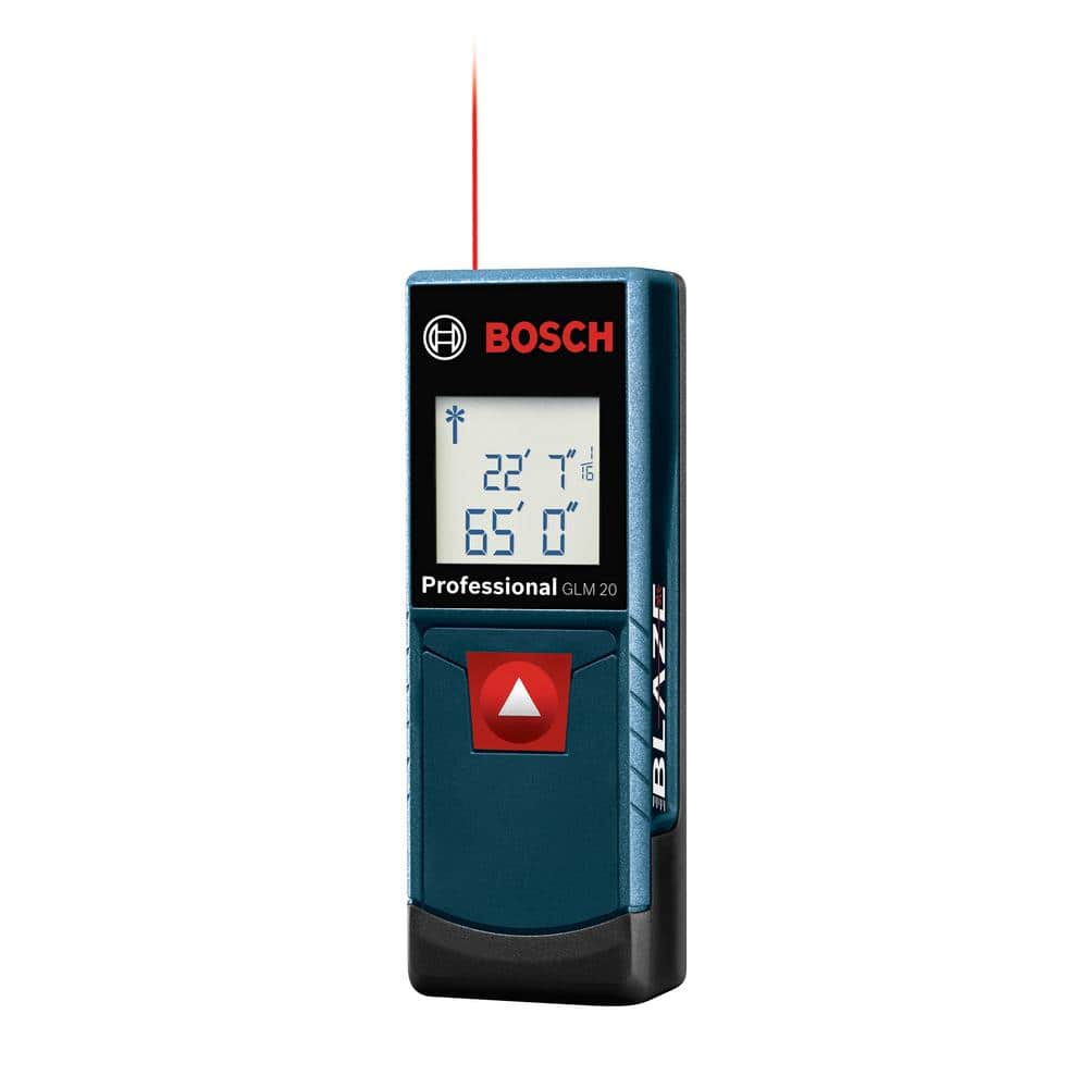Bosch BLAZE 65 ft. Laser Distance Tape Measuring Tool with Real Time  Measuring GLM 20 X