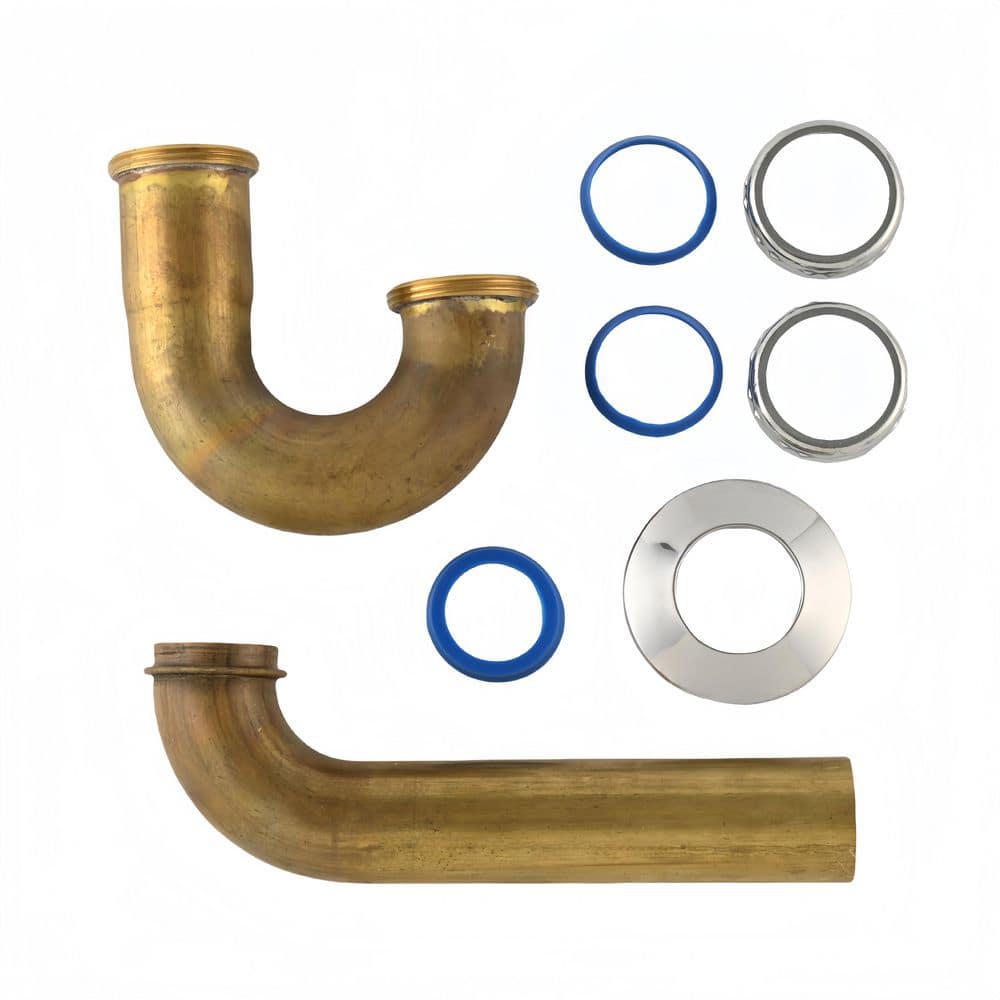 1-1/2 in. 17-Gauge Unfinished Brass Sink Drain P-Trap price history on PriceWatchPro