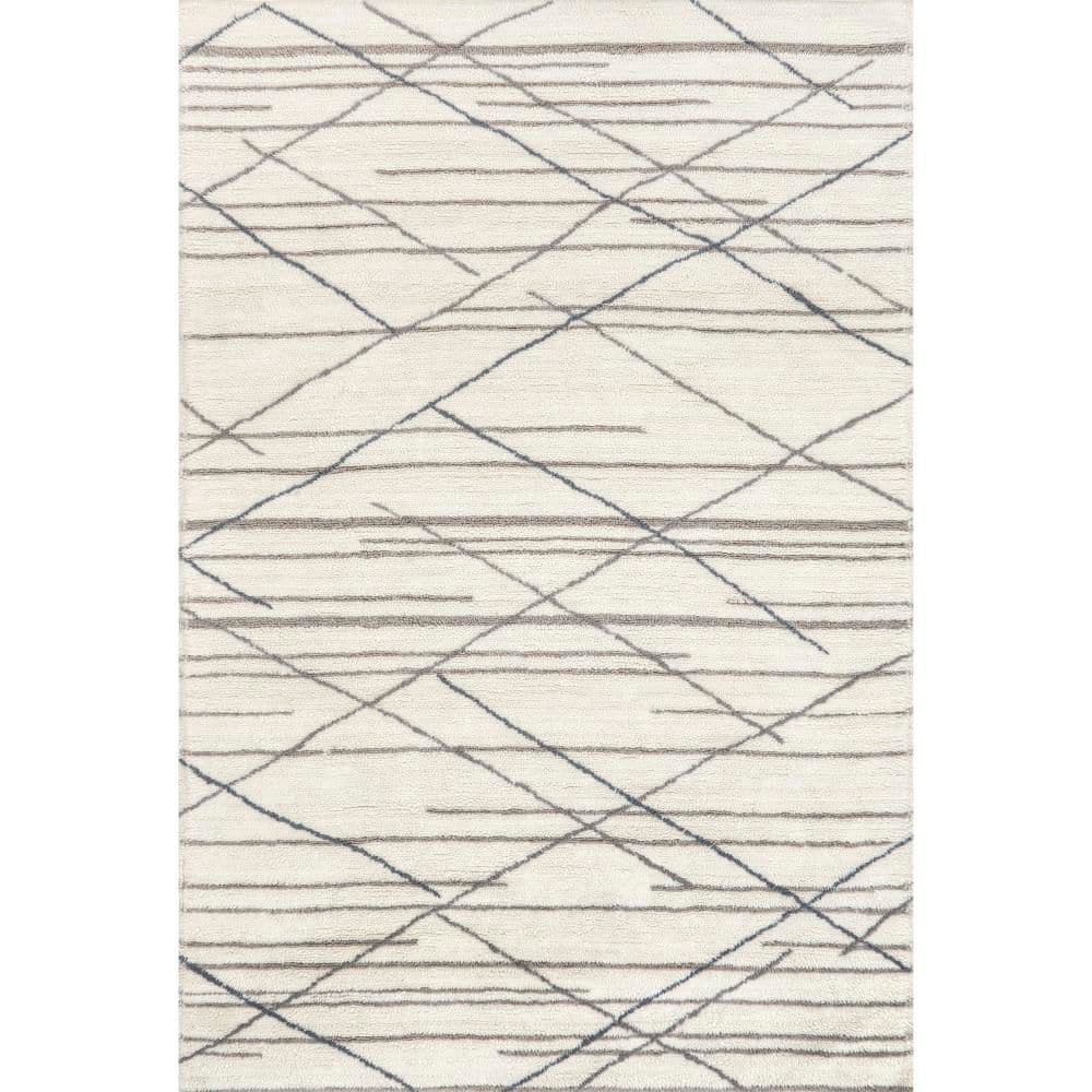Pick-Up-Sticks Machine Washable Wool Ivory 4 ft. x 6 ft. Area Rug price history on PriceWatchPro