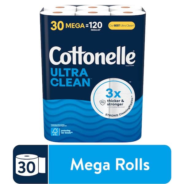 Ultra Clean Care White Toilet Tissue Paper (284-Sheets Per Roll 30 Rolls Per-Pack)