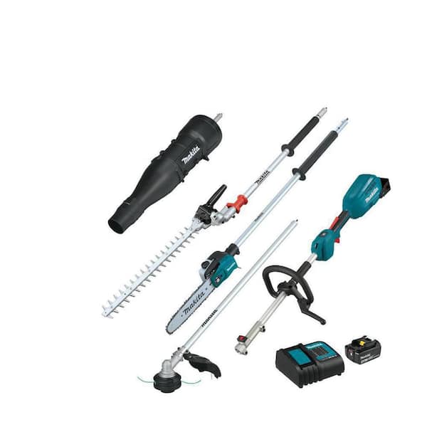 18V LXT Couple Shaft Power Head Kit w/String Trimmer, Pole Saw, Articulating Hedge Trimmer & Blower Attachments, 4.0Ah