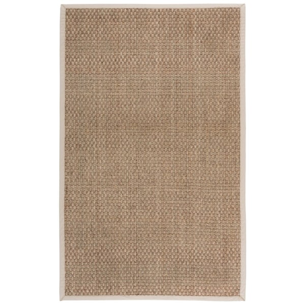 Natural Fiber 4 ft. x 6 ft. Natural/Beige Solid Area Rug