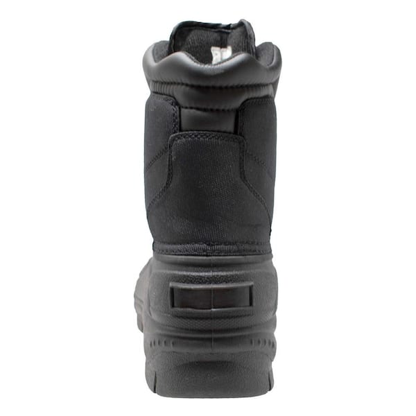 Men Size 9 Black Nylon Zipper Winter Boots 9885-M090 - The  display picture 3