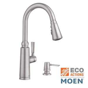 Coretta Single-Handle Pull-Down Sprayer Kitchen Faucet with Reflex and Power Boost in Spot Resist Stainless