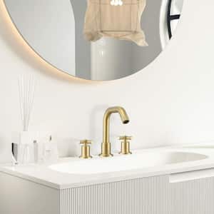 Uomo 8 in. Widespread 2-Handle Bathroom Faucet in Brushed Champagne Gold