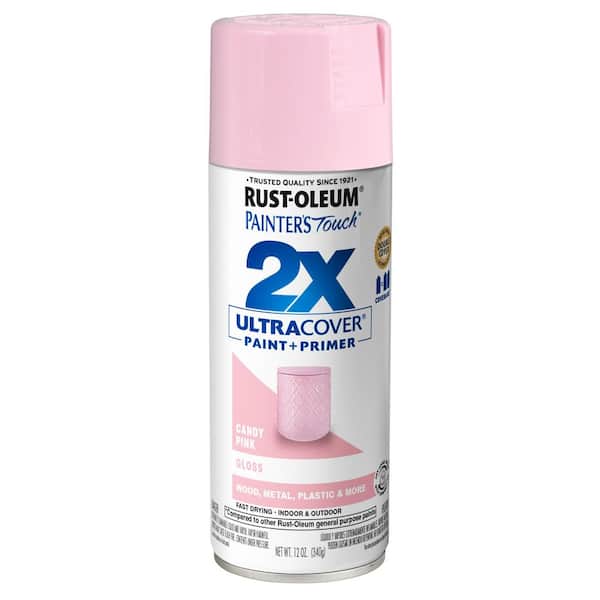Rust-Oleum Stops Rust 6-Pack Gloss Poppy Pink Spray Paint (NET WT. 12-oz)  in the Spray Paint department at