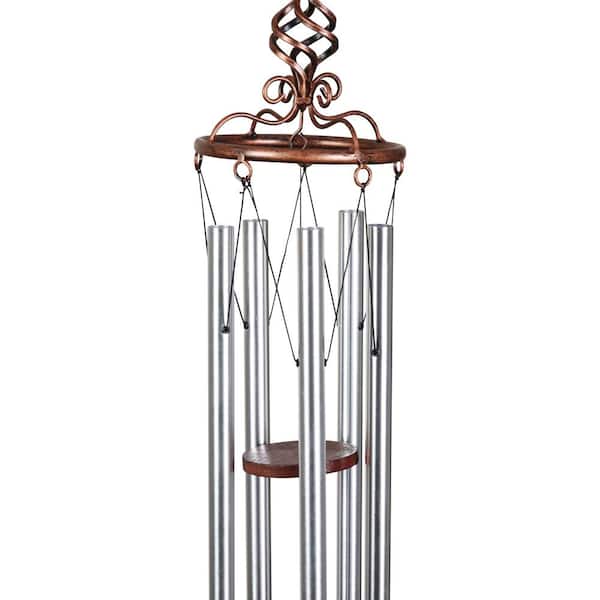Exhart Large Solar Acrylic Angel Wind Chime, 6.5 by 42 Inches
