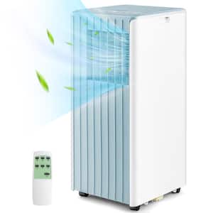 7,100 BTU Portable Air Conditioner Cools 350 Sq. Ft. with Humidifier and Sleep Mode in Blue