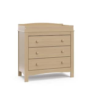 Noah Driftwood 3 Drawer Dresser 35.43 in. Wide with Changing Topper