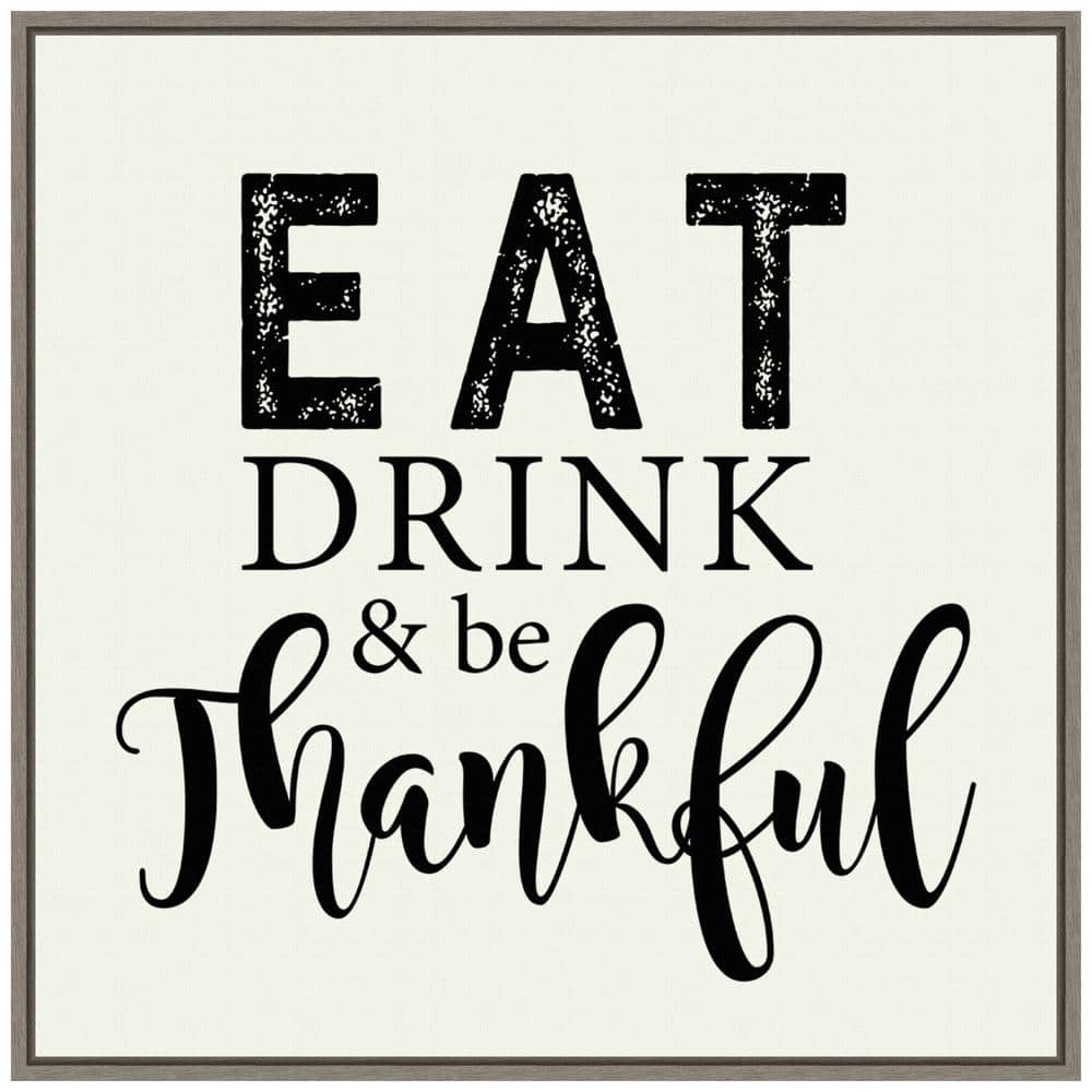 22 in. Canvas Eat Drink and Fall/Thanksgiving Framed Box Wall Art price history on PriceWatchPro