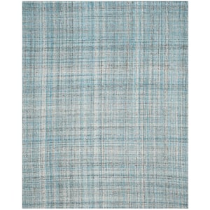 Abstract Blue/Multi 8 ft. x 10 ft. Solid Area Rug