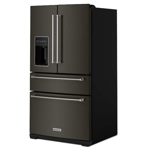 KitchenAid French Door Fridge (KRMF536RBS) - Black Stainless