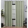 EXCLUSIVE HOME Forest Hill Sage Nature Room Darkening Grommet Top ...