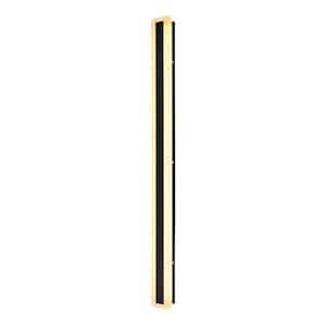 Ronan 70.8 in. Black Modern Integrated LED Linear Indoor/Outdoor Cylinder Wall Sconce IP65 Waterproof Bar Wall Light