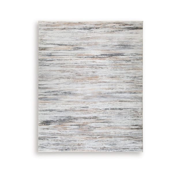 Nace 8 ft. x  10 ft. Light Gray/Brown Abstract Area Rug